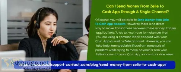 Can i send money from zelle to cash app through a single channel