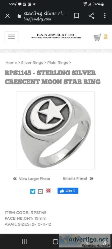 Lost Islam silver  ring