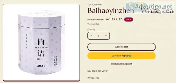 Baihaoyinzhen White Tea