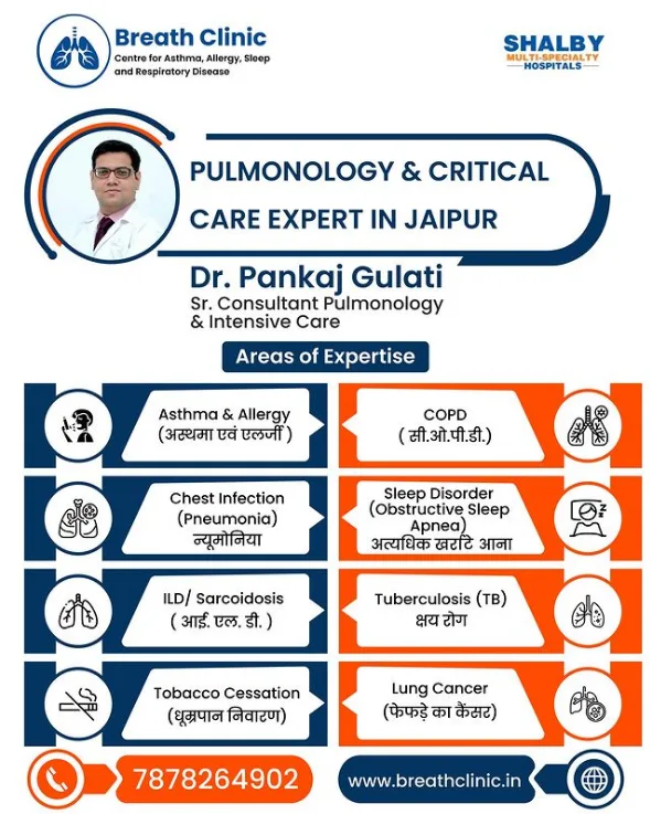 Breath clinic jaipur | best pulmonologist in jaipur - dr pankaj 
