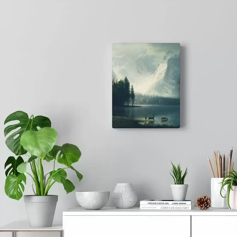 Beautiful mountain panting