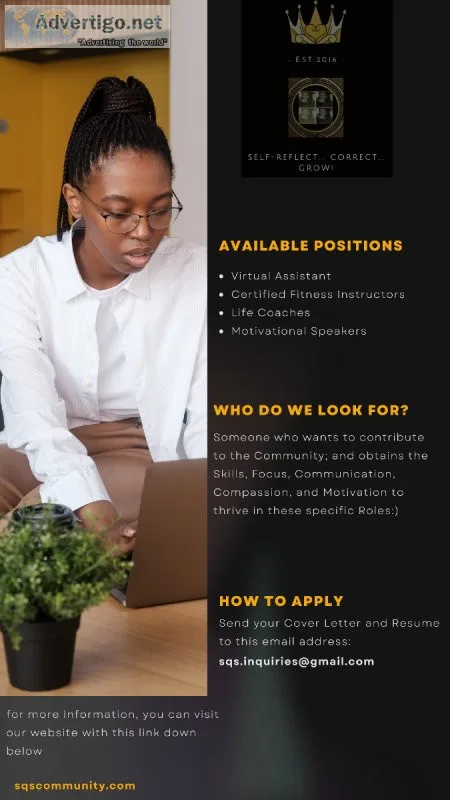 Now Hiring Certified Fitness Instructors Life Coaches Motivation