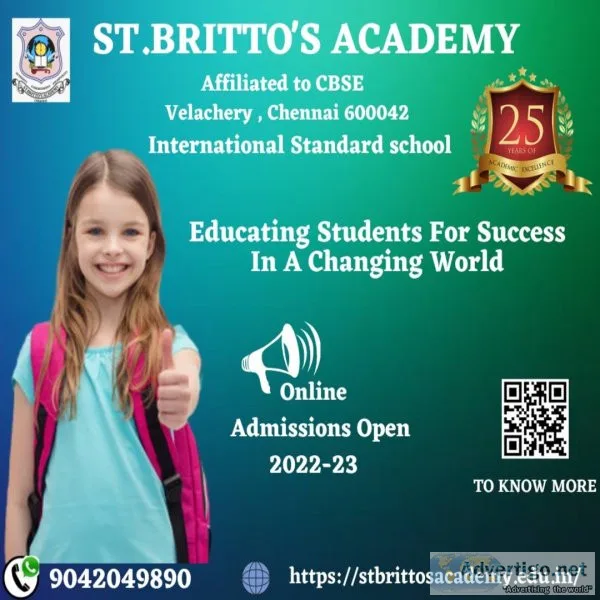 Best cbse school in chennai-stbritto s academy