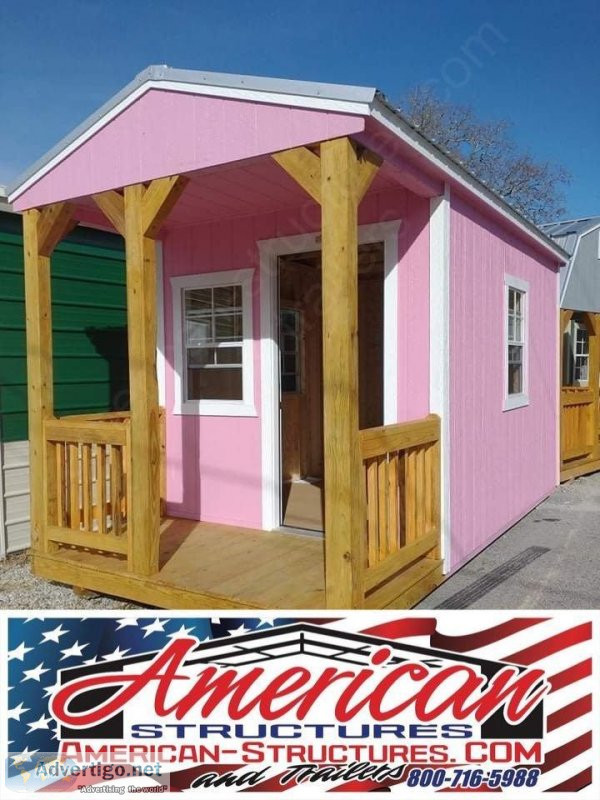 AMERICAN-STRUCTURES 8X16 SHE SHED IN STOCK