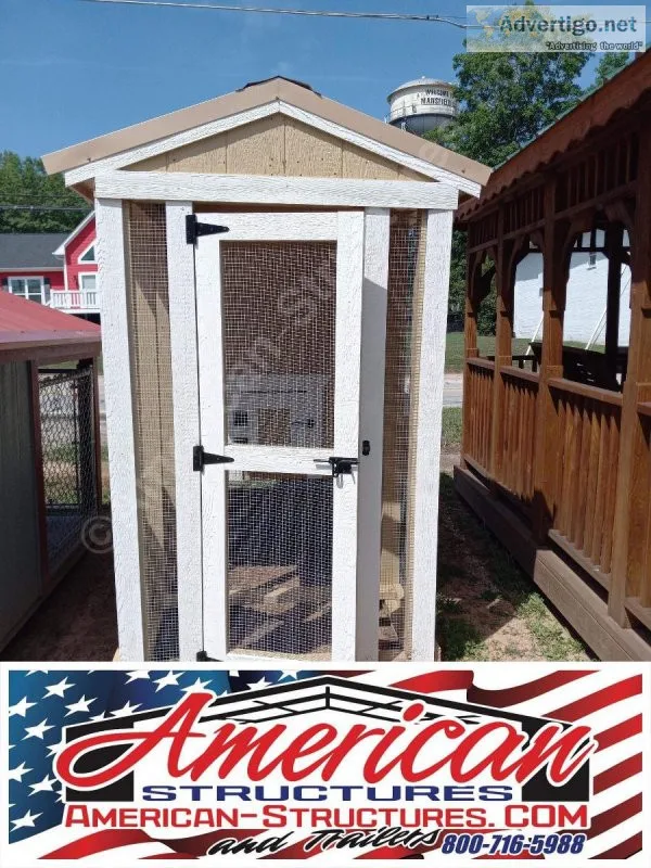 AMERICAN-STRUCTURES 4X8 SELF RANGING CHICKEN COOP IN STOCK