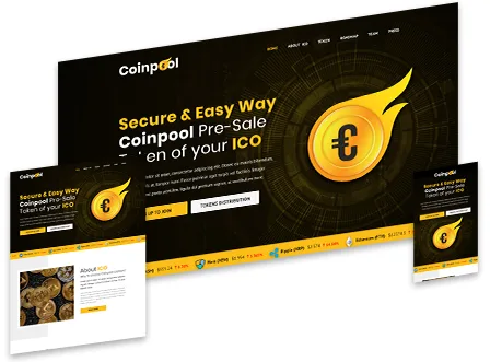 Create killer landing page website with coinpool