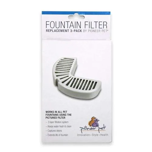 What is a pioneer pet fountain filter and how does it function