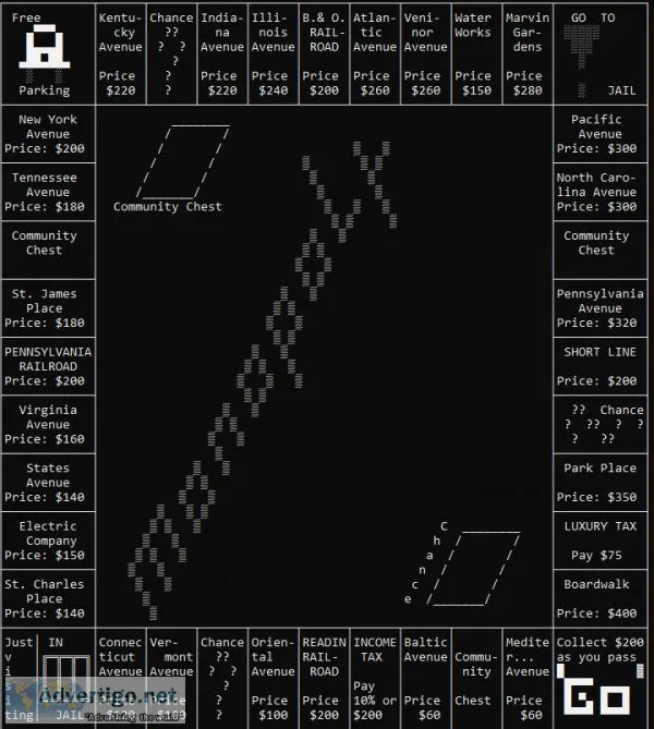 Monopoly on the Command Line - Cheap - Digital Board Games