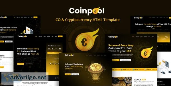 Create killer landing page website with coinpool