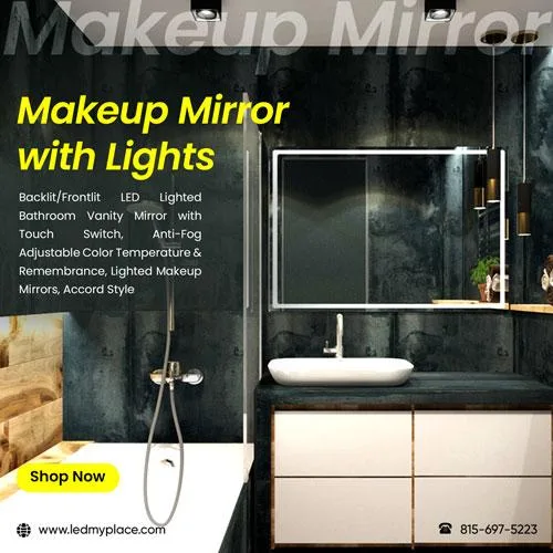 Get Makeup Mirror with Lights for a Gorgeous Bathroom from LEDMy