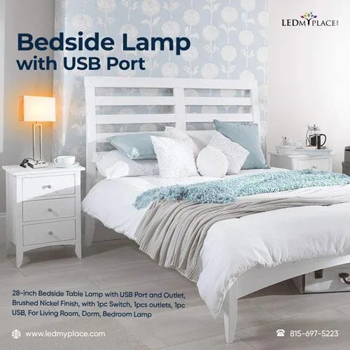 Find Out Bedside Lamp with USB Port from LEDMyplace