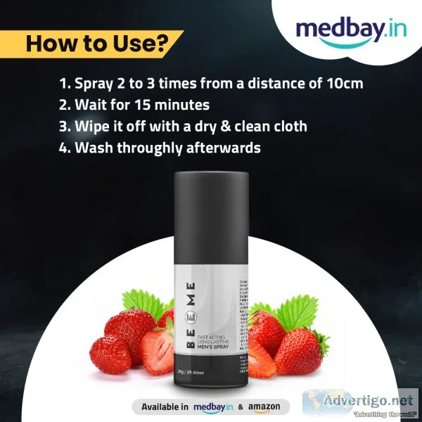 Beeme topical non-transferable spray for men