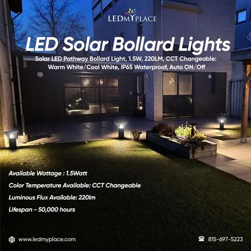 Purchase Now LED Solar Bollard Lights to Brighten Up Your Garden