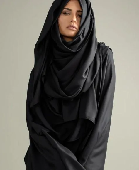 Shop Latest Premium Full Black Hijabs For Women - Awra