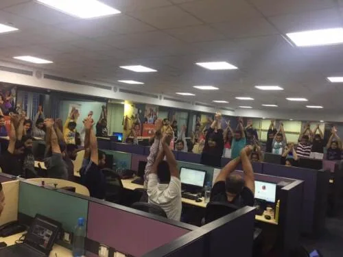 Corporate yoga program in mumbai by yog power international