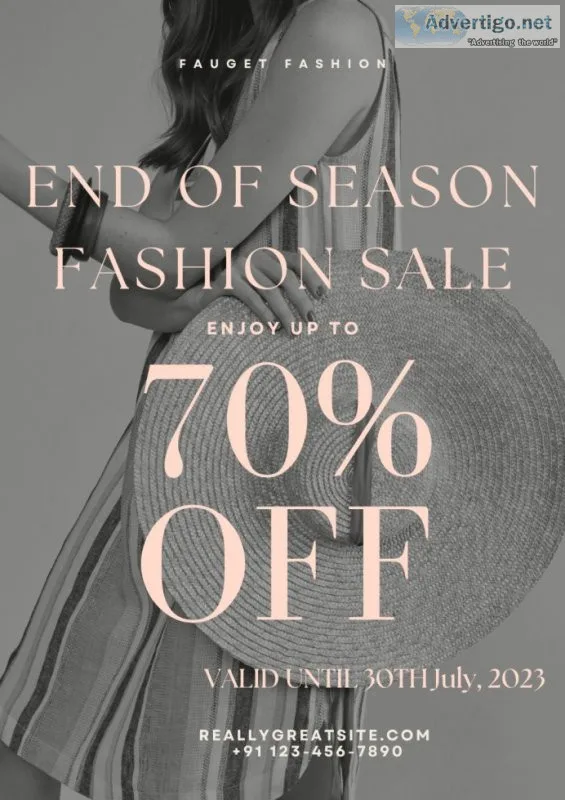 Get flat 70% off on your Favourite Fashion Brands 