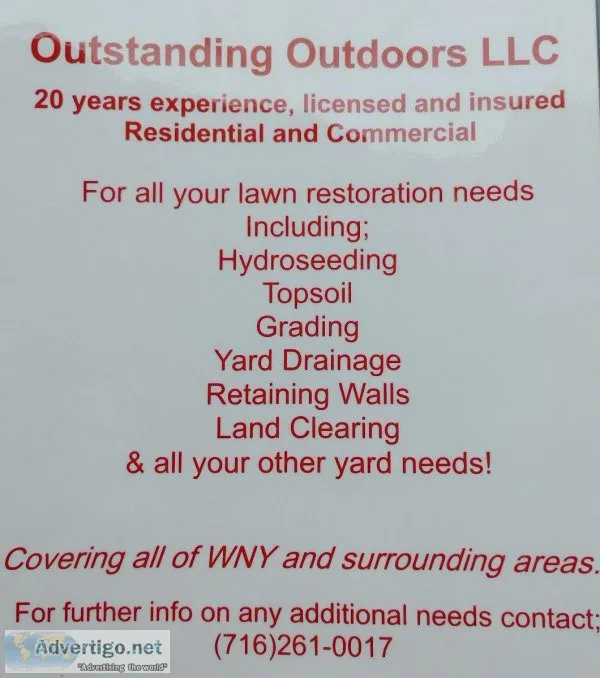 landlawn Restoration all of WNY and surrounding areas