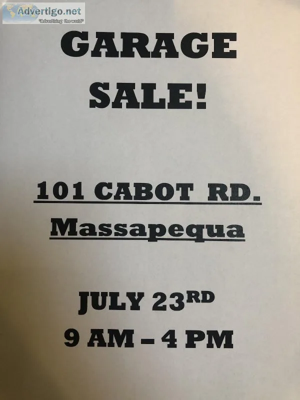 MASSAPEQUA garage sale