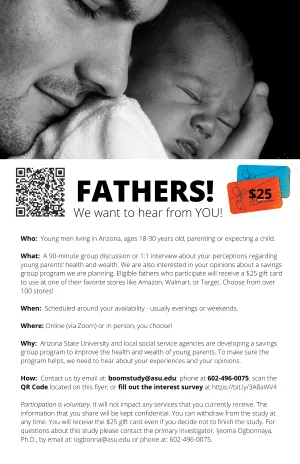 Looking for 18-30 year old fathers