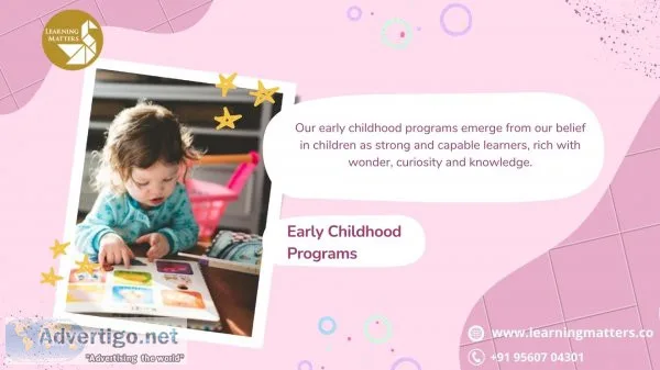 Best early childhood programs - admission open now - learning ma