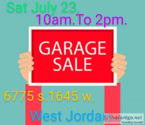 Garage Sale 6775 s.1646 w. West Jordan