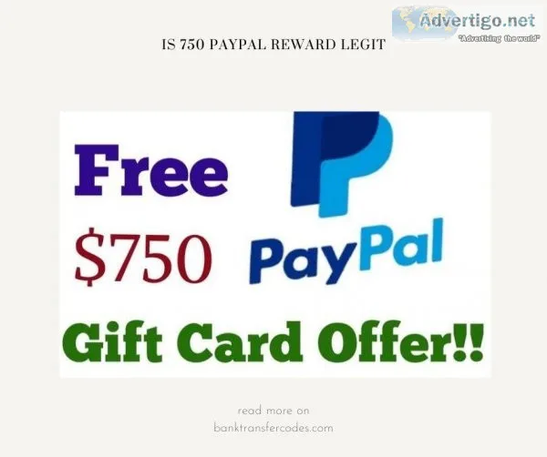 get 750 to Your PayPal Account