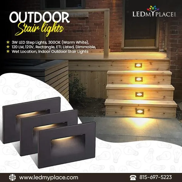 Shop Now Outdoor Stair Lights and Get the Best Prices with LEDMy