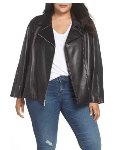High-Quality Women s Plus Size Leather Jacket - Zooloo Leather