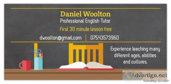 Professional English tutoring
