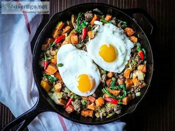 Spicy Bison Sweet Potato Skillet