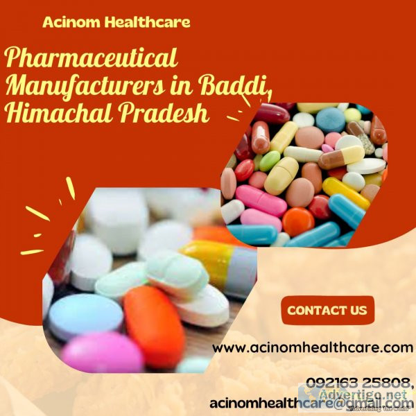 Pharmaceutical manufacturers in baddi, himachal pradesh | acinom