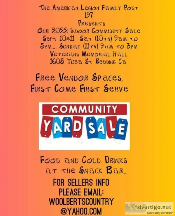 Free space Community sale