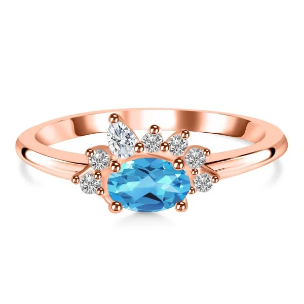 Mesmerizing collection of swiss blue topaz jewelry