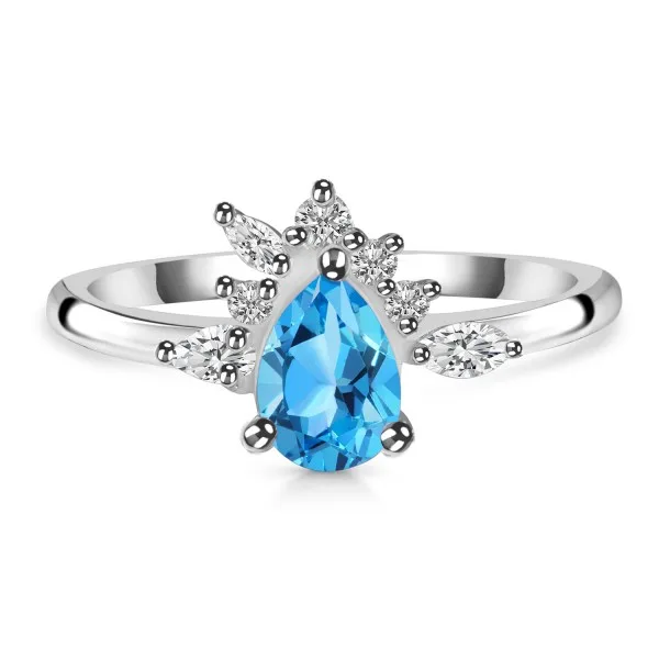 Mesmerizing collection of swiss blue topaz jewelry