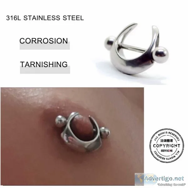 [BODYFASONG] Nipple Rings, Nipple Shield, Minimalist 316L Medica
