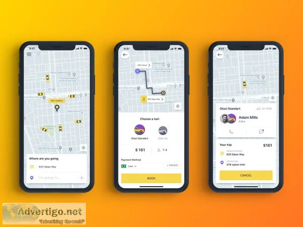 Taxi booking app development