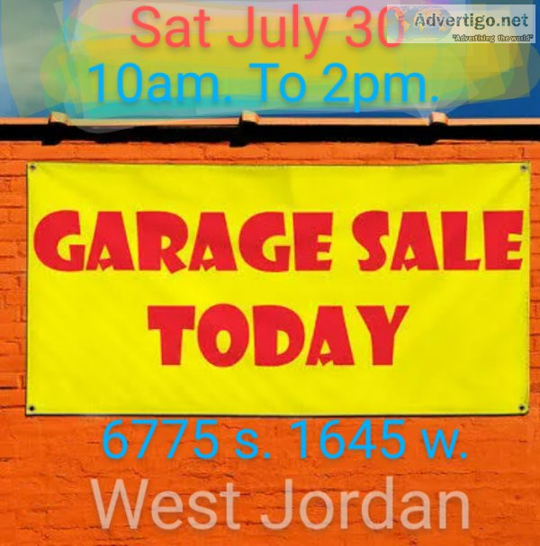 Garage Sale 6775 s.1645 w. West Jordan