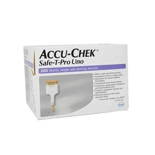 Accu chek safe t pro uno lancets ( pack of 200 )