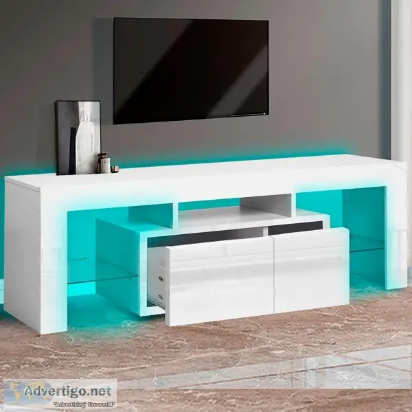 Levede TV Cabinet Entertainment Unit Stand RGB LED Furniture Woo