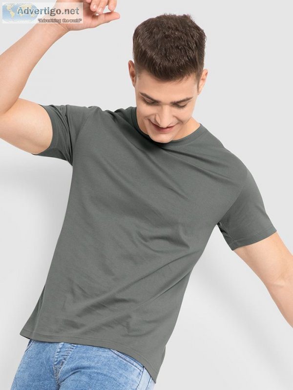 Buy premium quality plain t shirts for men online at beyoung.