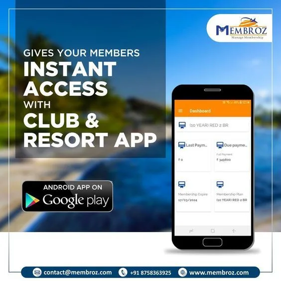 Get best resort management software with membroz