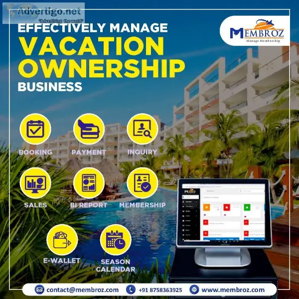 Get best timeshare software management with membroz