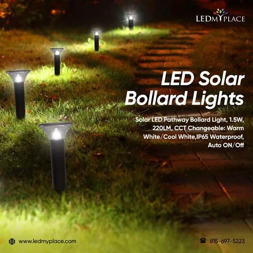Order Now Bollard Solar Lights Improve Your Outdoor Lighting