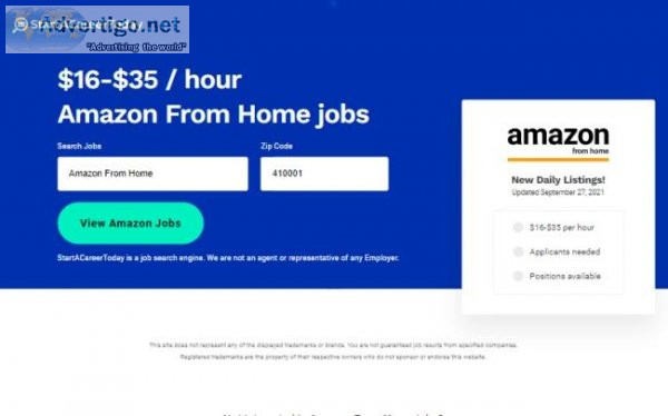 Amazon from home job-prat timefull time position Make per month 