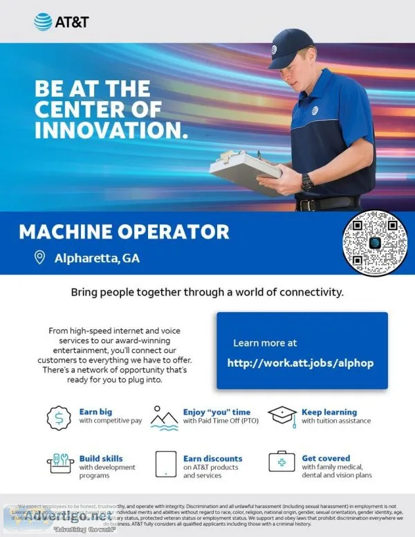Machine Operator - Alpharetta GA