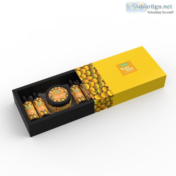 Get mango body and bath essential combo online from refresh