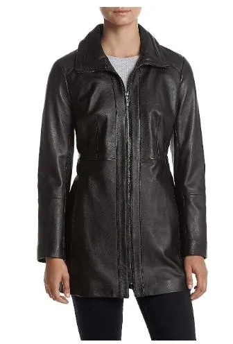 Exclusive Branded Women s Collar Leather Coat&ndash Zooloo Leath