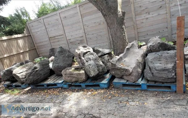 Multiple Sizes Of Lava Rocks