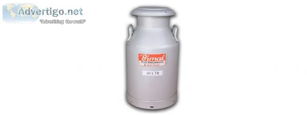 Aluminium lockable milk cans
