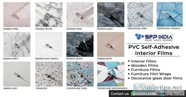 Pvc decorative films for furniture